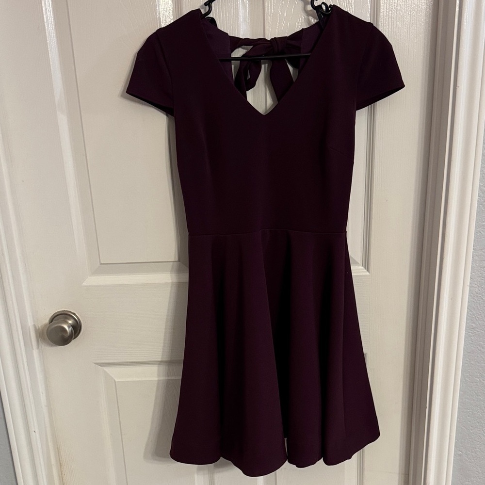 B Darlin Deep Purple Midi Dress